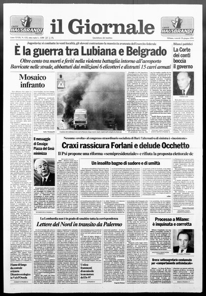 Il giornale : quotidiano del mattino